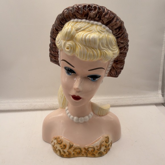 Enesco Other - Lady Head Vase Barbie "Evening Splendor" 1959 (1996 Mattel) 188913